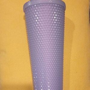 2021 Studded Winter Holiday Icy White Lilac Bling Cup Tumbler 24oz Tumbler